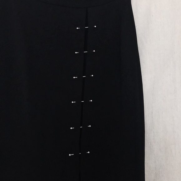 ALC Black Dean Skirt w/ Gunmetal Barbell Closure - Picture 4 of 8